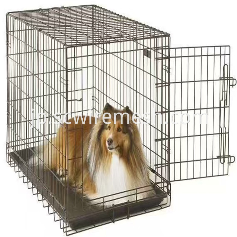 folded metal cage